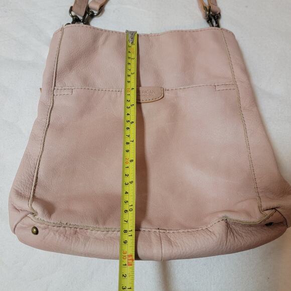 American Leather Co 100% Leather Shoulder Purse Handbag Hobo Austin Triple Entry - Picture 10 of 16